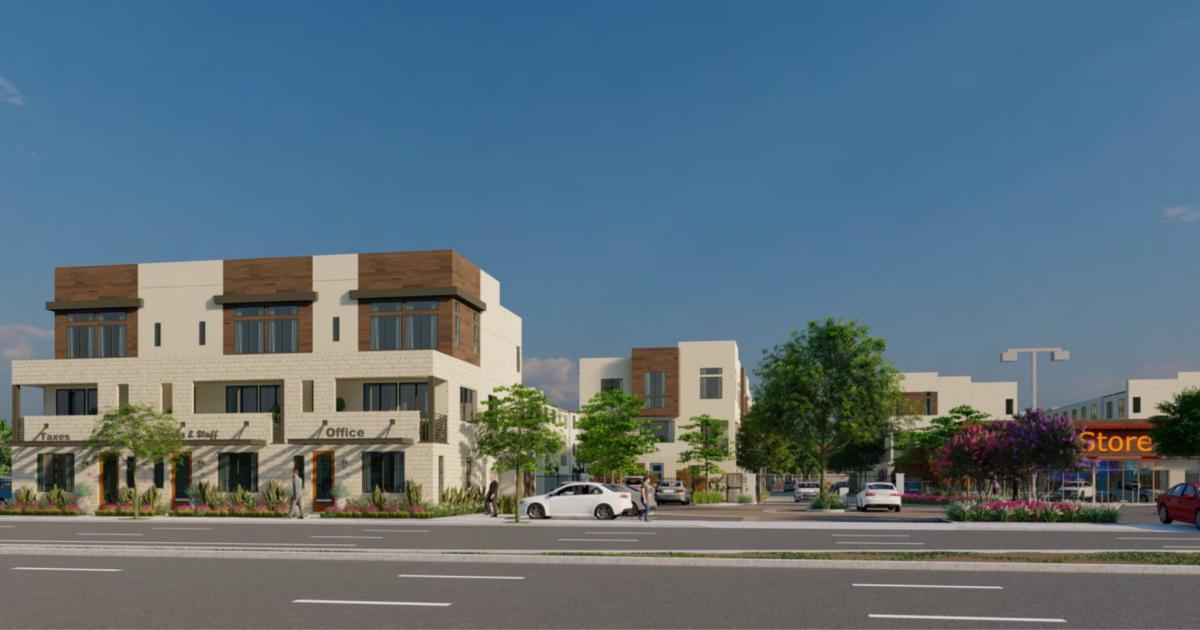 Final Walnut Place townhomes take shape at 2500 Rosecrans Avenue in